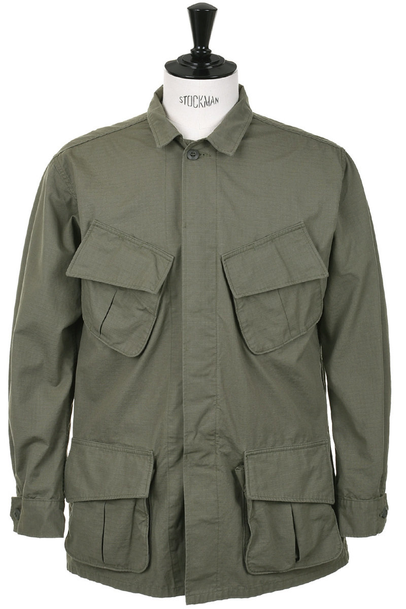 orSlow 01 6010 76 Army Jacket Ripstop Green Kafka Mercantile