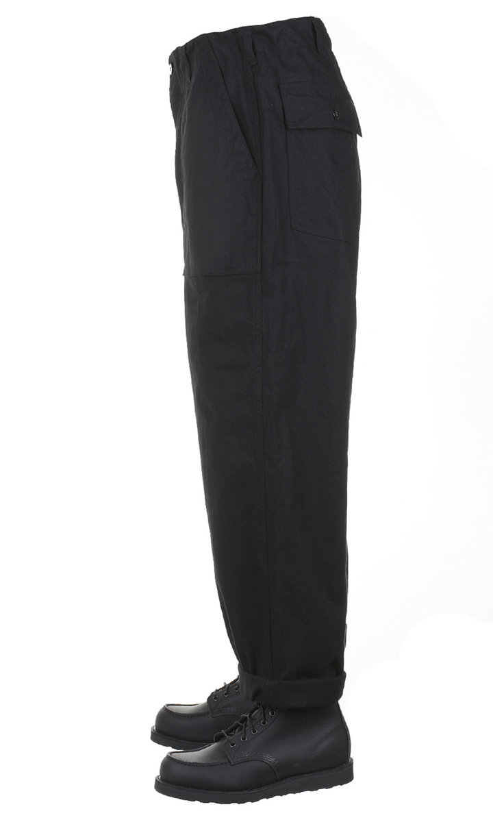 Engineered Garments Fatigue Pant Brushed Cotton HB - Black