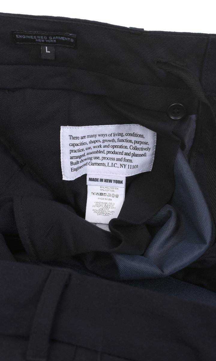 Engineered Garments Andover Pant Uniform Serge - Dk Navy