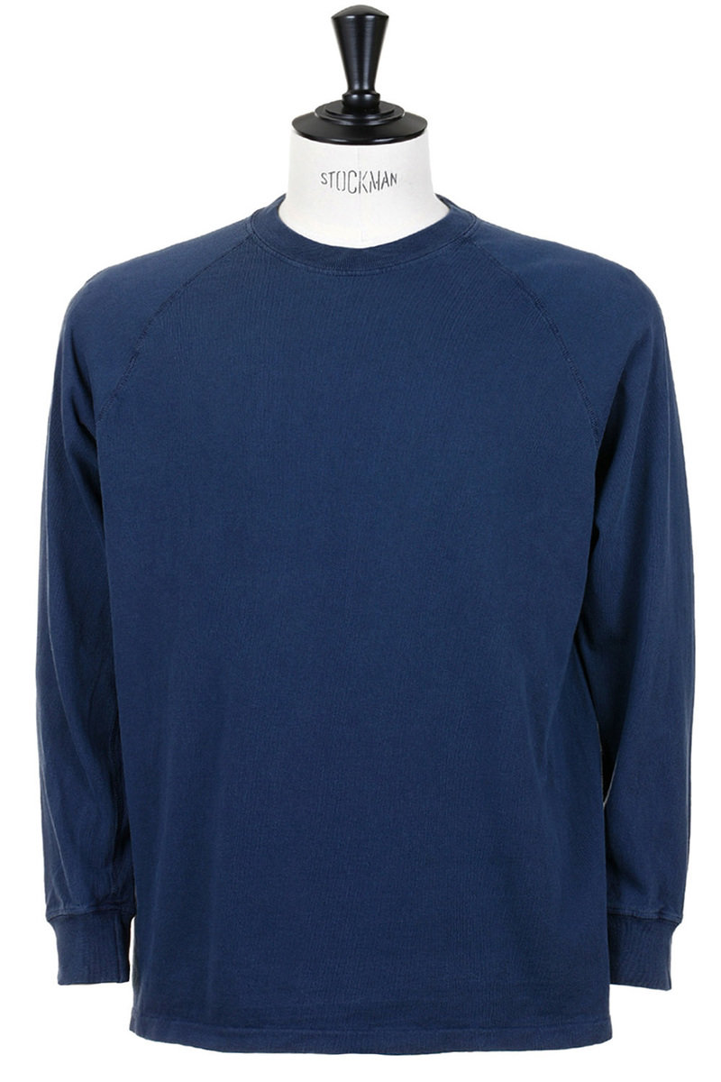 Velva Sheen Freedom Tee Long Sleeve - Navy | Kafka Mercantile