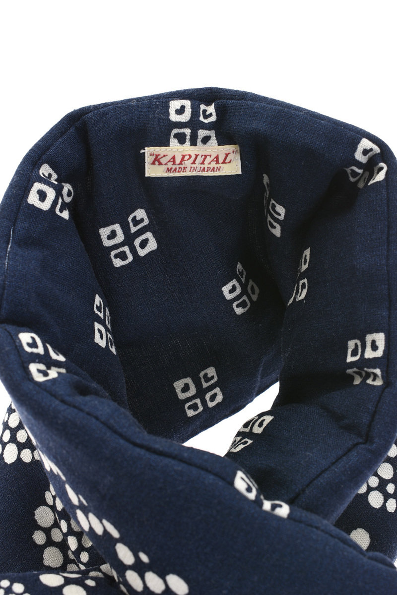 Kapital Bandana KESA Scarf - Navy | Kafka Mercantile