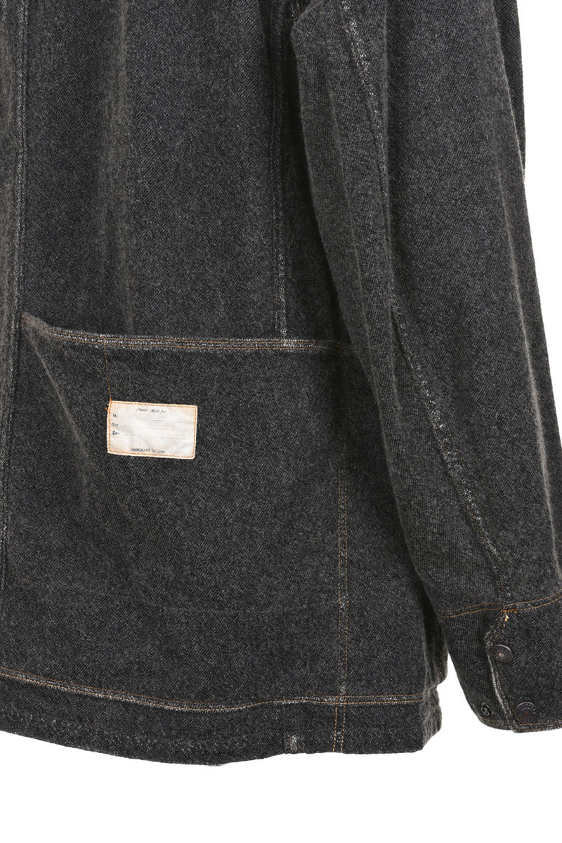 Kapital Ageing Wool Twill Cactus Coverall - Charcoal | Available