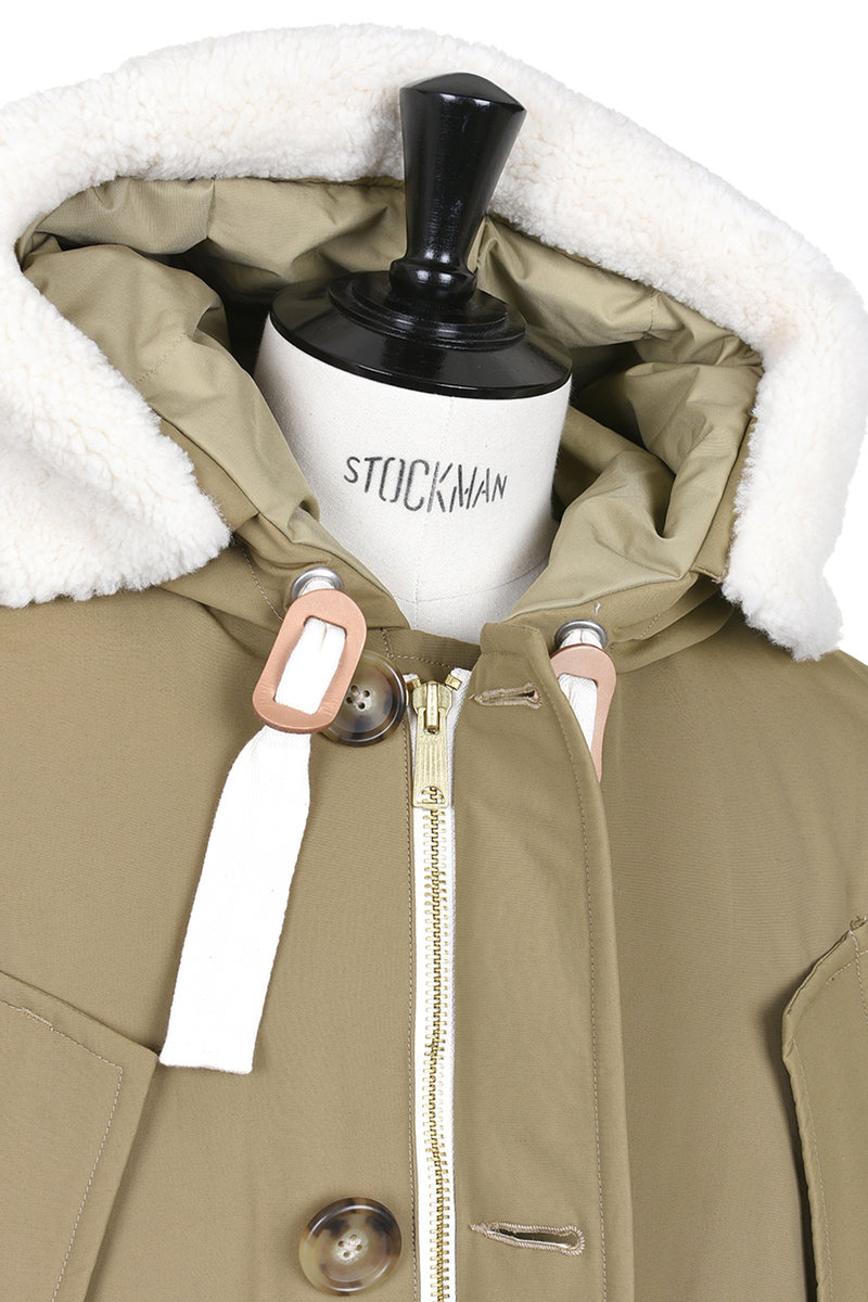 Woolrich arctic parka beige hotsell