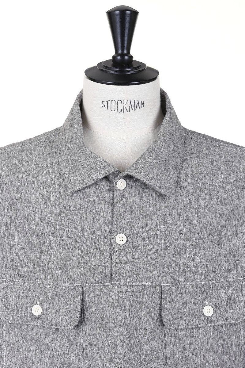 Engineered Garments WKDY Jumper Shirt Cotton Chambray - Heather