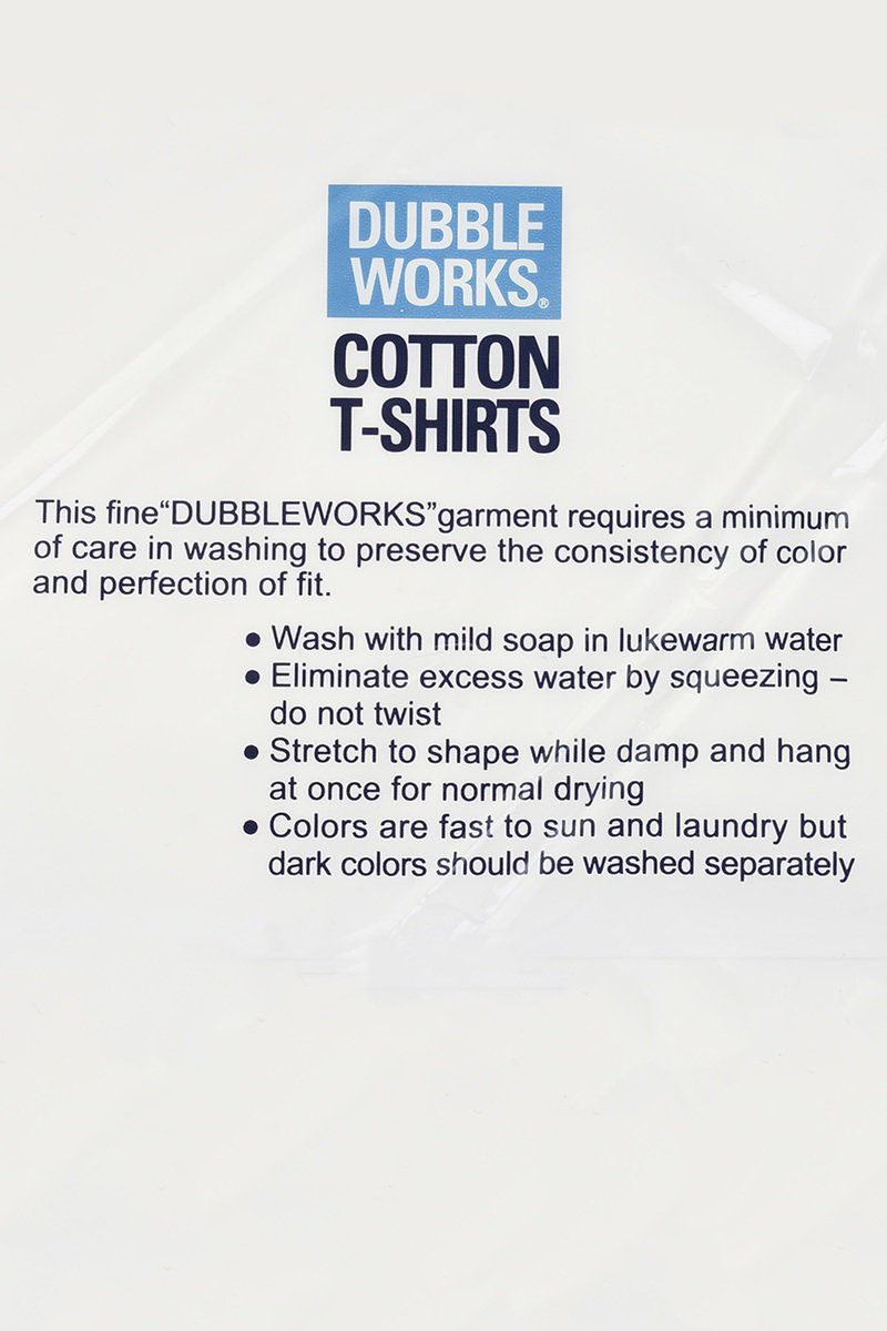 Dubble Works #Lot 33005PK 5.4oz Recycled Cotton Tee 2 Pack - White