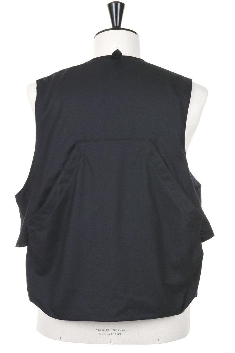 Engineered Garments Fowl Vest Worsted Wool - Dark Navy | Kafka