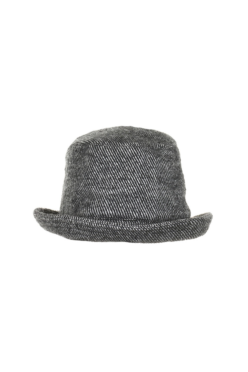Engineered Garments Bucket Hat Wool Shaggy Twill - Black | Kafka