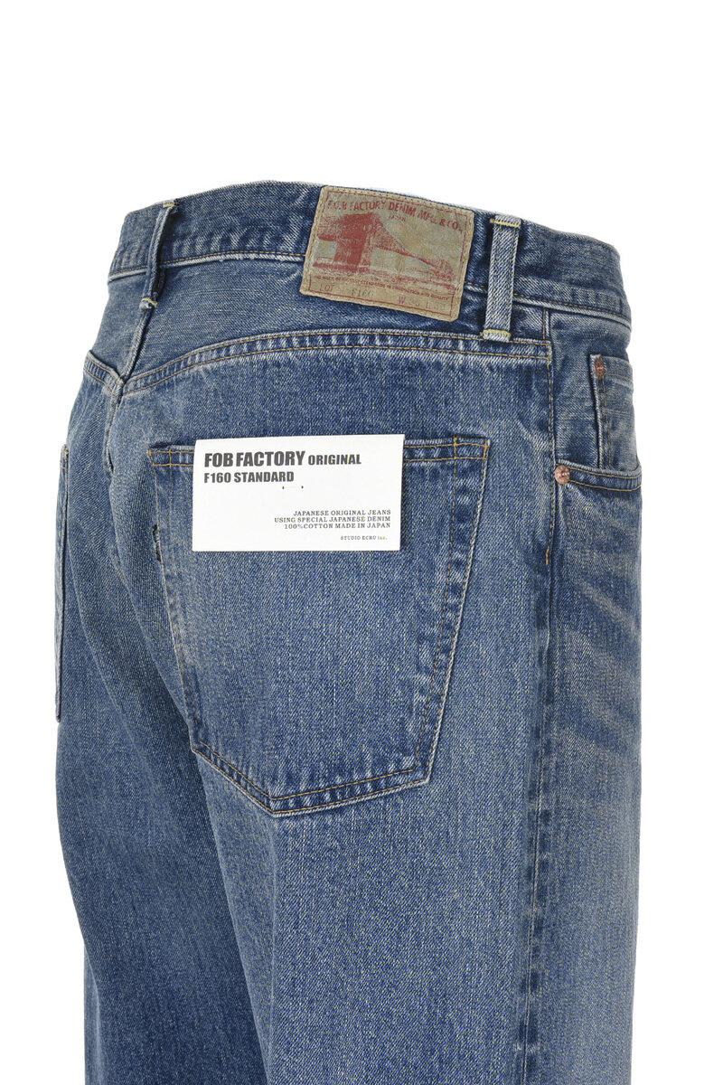 FOB Factory #F160 Selvedge 66 Denim - Washed | Kafka Mercantile