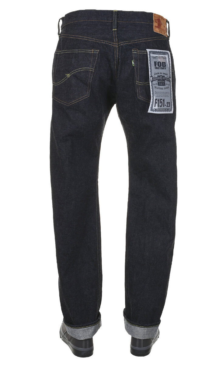FOB Factory #F151-23 Selvedge XX 5Pocket One Wash - Indigo | Kafka