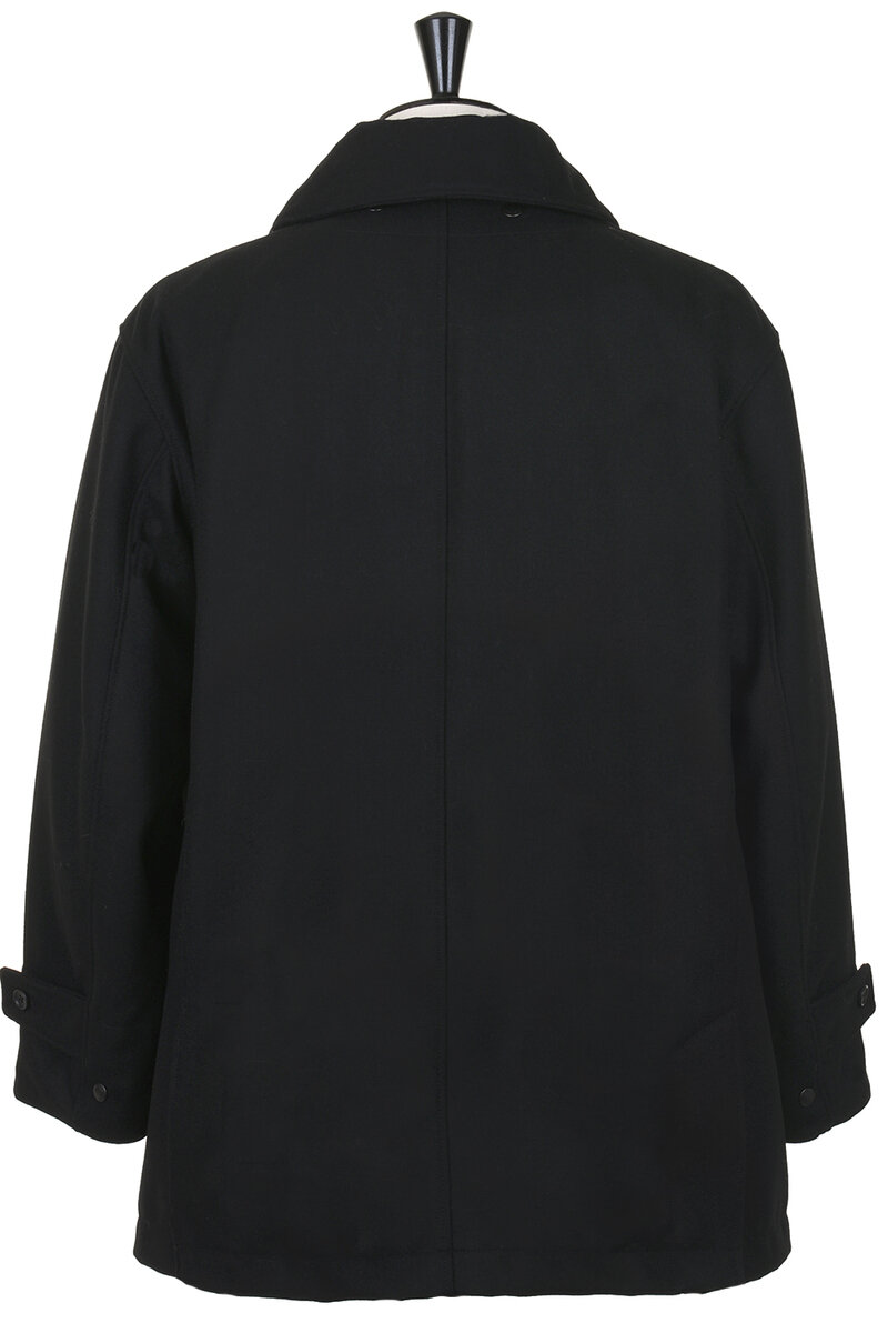 Engineered Garments Fireman Jacket 24oz Wool Melton - Black