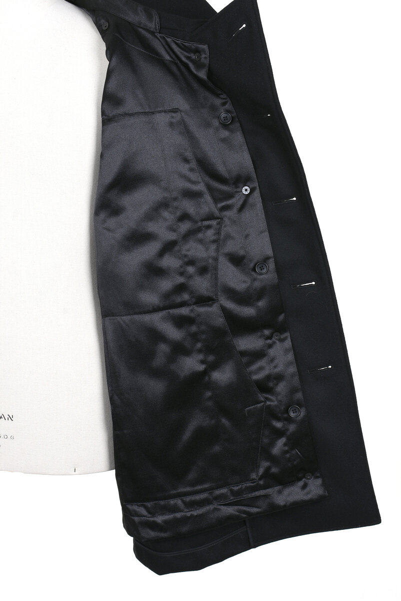 Engineered Garments Fireman Jacket 24oz Wool Melton - Black