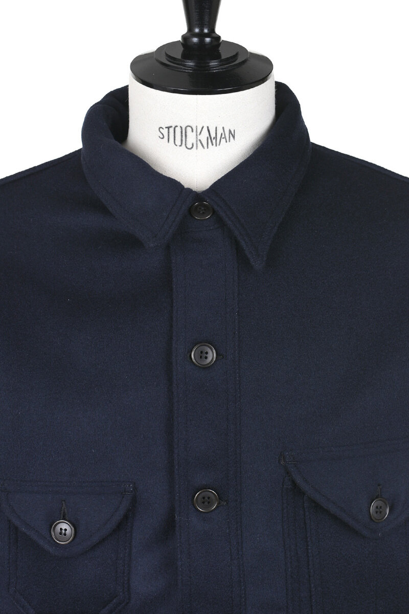 Post Overalls CRUZER 5-R Beaver Melton - Navy | Kafka Mercantile