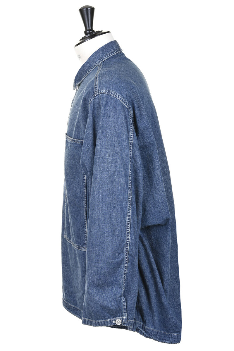 Kapital 8oz F-Army M-35 Pullover - Indigo | Kafka Mercantile