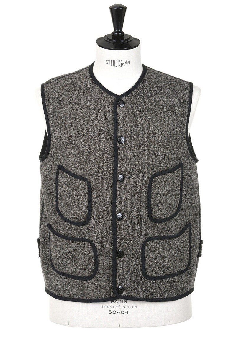 Kapital Beach SWT Knit Vest - Charcoal | Kafka Mercantile