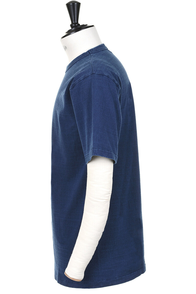 トレシャツ Dubble Works Lot#35001IND 7.7oz Mid Weight Tee - Indigo