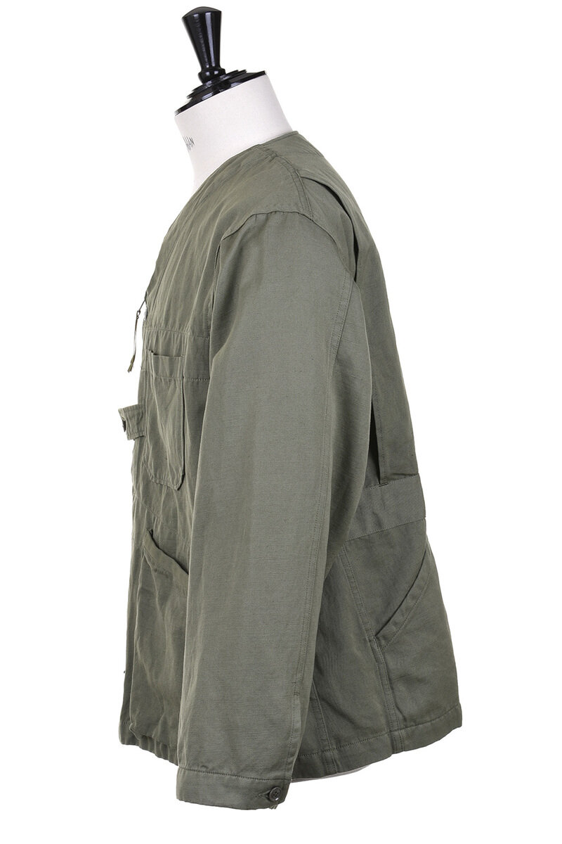 Engineered Garments Cardigan Jacket CL Heavy Twill - Olive | Kafka