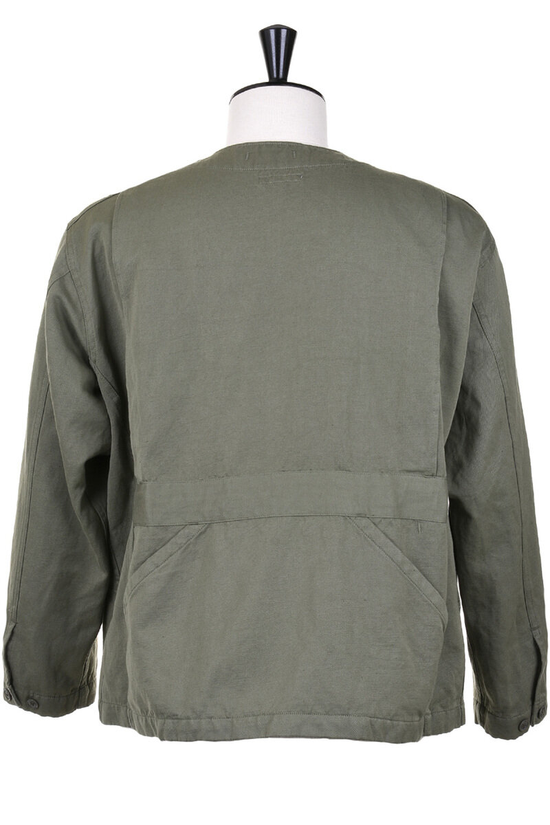 Engineered Garments Cardigan Jacket CL Heavy Twill - Olive | Kafka