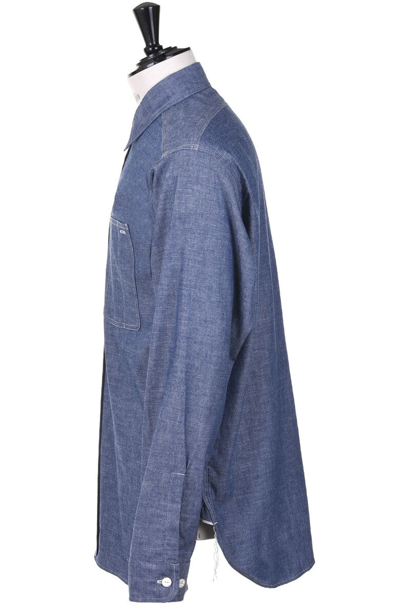 Kenneth Field Cigar Shirt Chambray Selvage Japan Edition - Blue