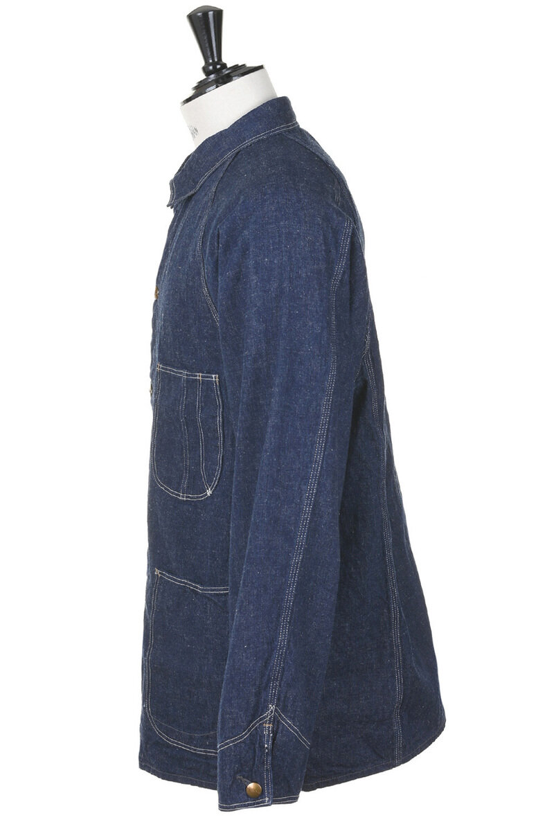 希少サイズ０ orSlow 6140 1950’S COVERALLユニセックス orSlow 03-6140-81 1950's Coverall One Wash - Blue | Kafka Mercantile