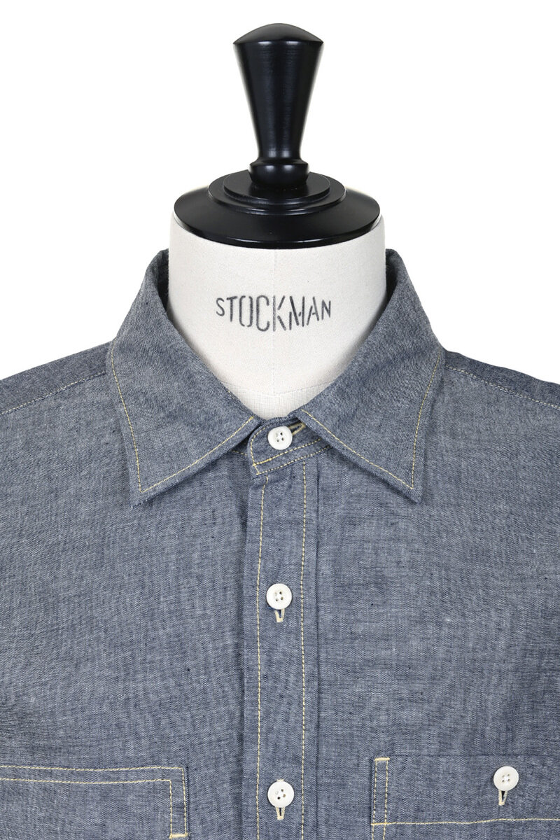 TS(S) Chambray Work Shirt - Navy | Kafka Mercantile