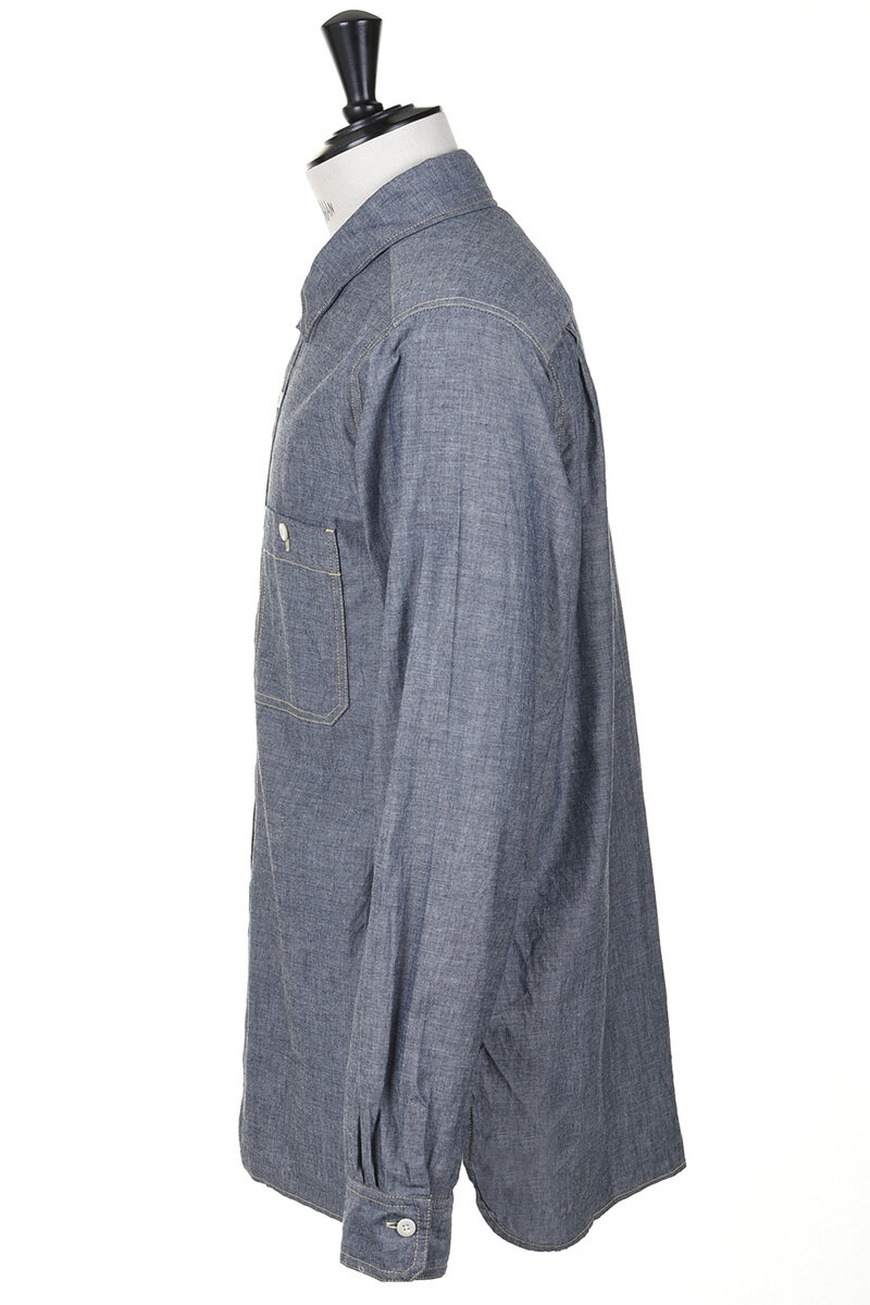 TS(S) Chambray Work Shirt - Navy | Available in USA | Kafka Mercantile